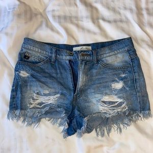 Ripped Jean shorts